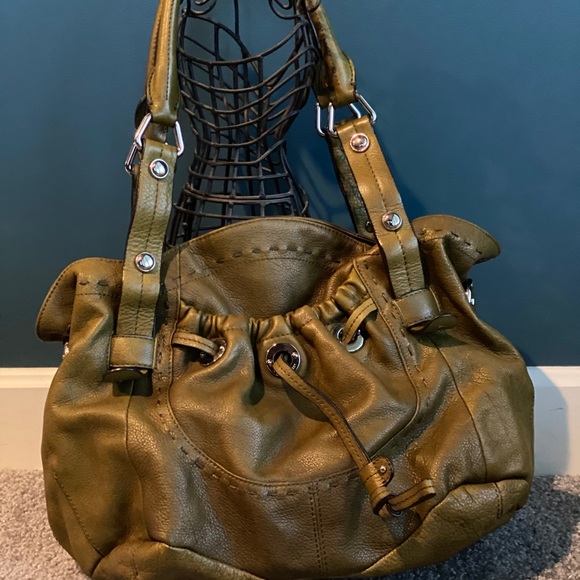 B makowsky Hunter Green Genuine Leather Bag - Picture 2 of 4